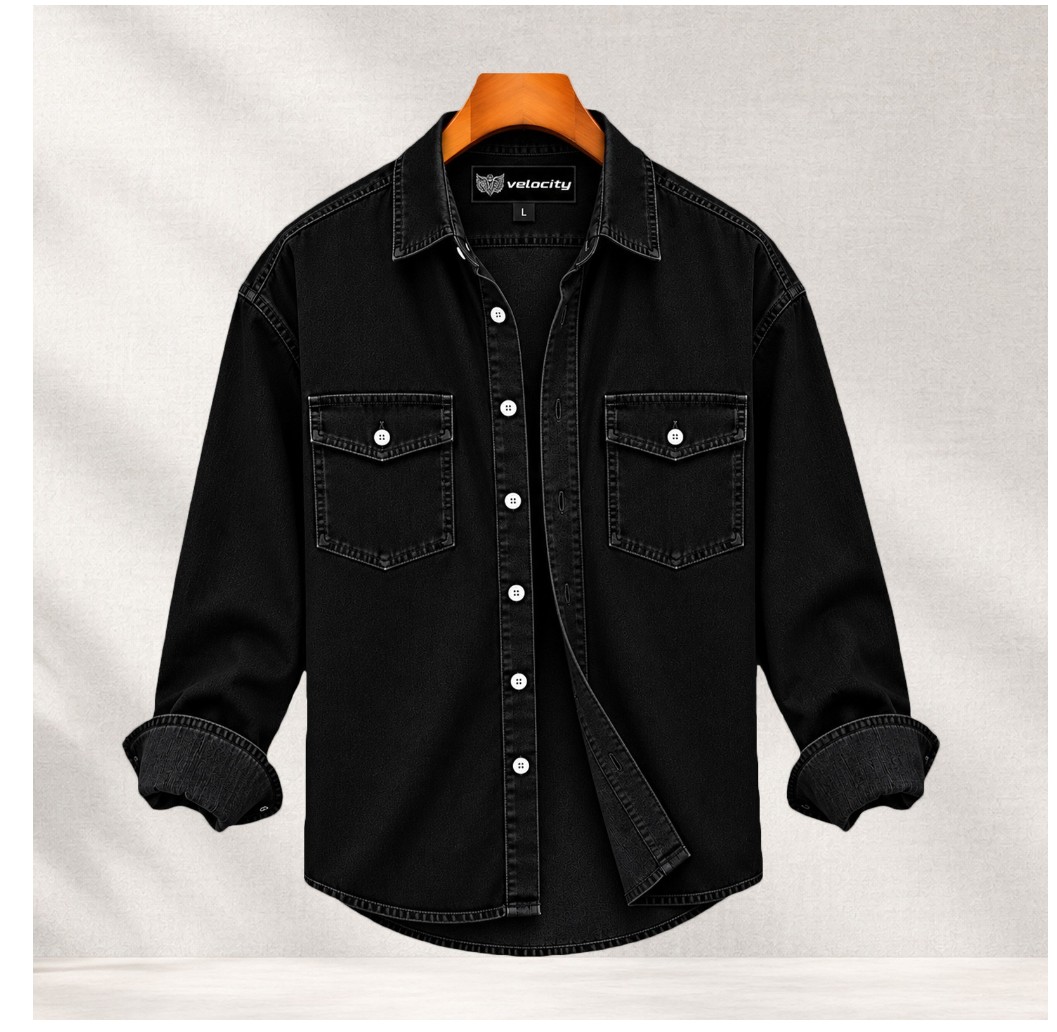 Regular BT  Denim Shirt Double Pocket