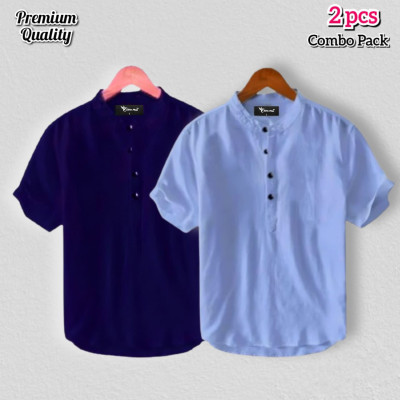Product Type : Short Sleeve Katua Main Material : 100% Oxford Cotton Fabric Gender             : Men's Stylish and fashionable.