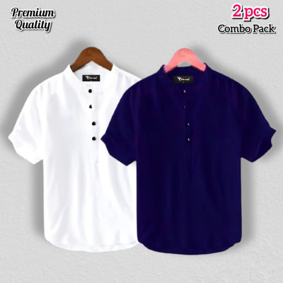 Product Type : Short Sleeve Katua Main Material : 100% Oxford Cotton Fabric Gender             : Men's Stylish and fashionable.