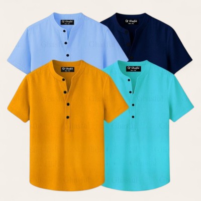 Product Type : Short Sleeve Katua Main Material : 100% Oxford Cotton Fabric Gender             : Men's Stylish and fashionable.