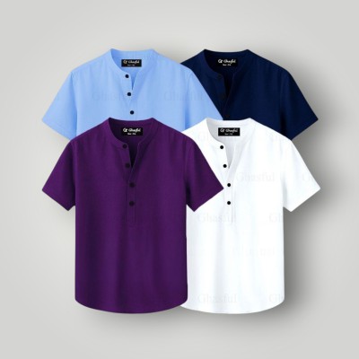 Product Type : Short Sleeve Katua Main Material : 100% Oxford Cotton Fabric Gender             : Men's Stylish and fashionable.