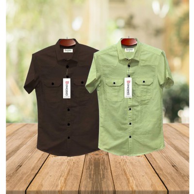 Half sleeve dubble pocket Shirt Premium Cotton Fabrics