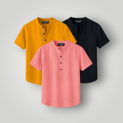 Product Type : Short Sleeve Katua Main Material : 100% Oxford Cotton Fabric Gender             : Men's Stylish and fashionable.