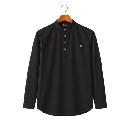 Satin Fabric Premium Quality Katua For Men's -Black.
