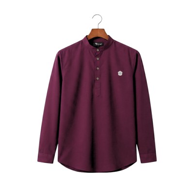 Satin Fabric Premium Quality Katua For Men's - Purple .