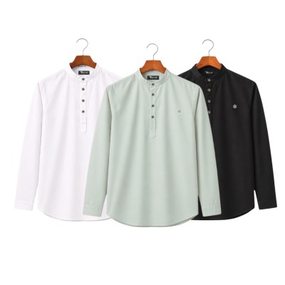 3pic Satin Fabric Premium Quality Katua For Men's - Lemon _BLACK _ White