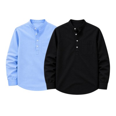 2p Combo Oxford Coton fabrics  Katua _  SKY BLUE _ BLACK