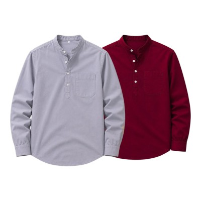 2p Combo Oxford Coton fabrics  Katua _  MAROON  _ ASH