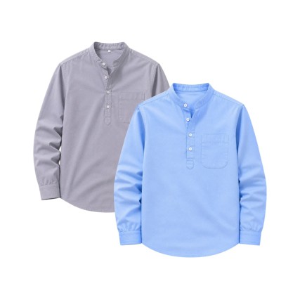 2p Combo Oxford Coton fabrics  Katua _  ASH   _  SKY BLUE