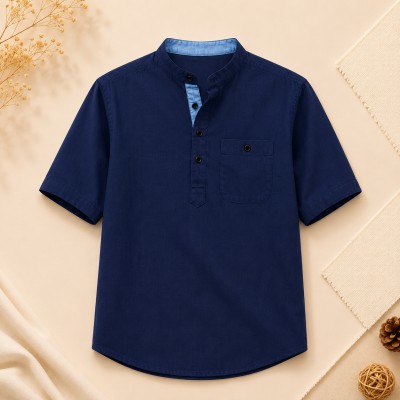 Premium Quality Cotton Stripe Fabrics Katua - Navy blue
