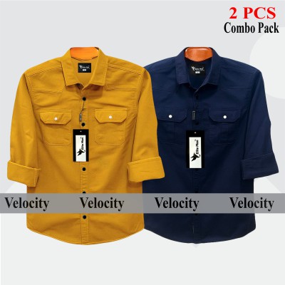 2 Pea Combo Premium Quality  Double Pocket Shirt KATLAI _ NBY