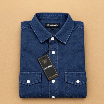 Regular Button Double Pocket Denim Shirt _ NBY